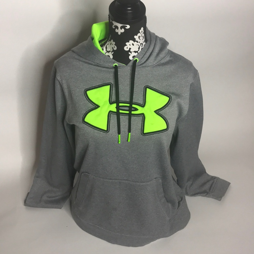 Neon under armor jacket (small tear in logo)
